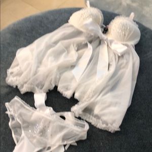 Victoria Secret white lace nightie worn once
